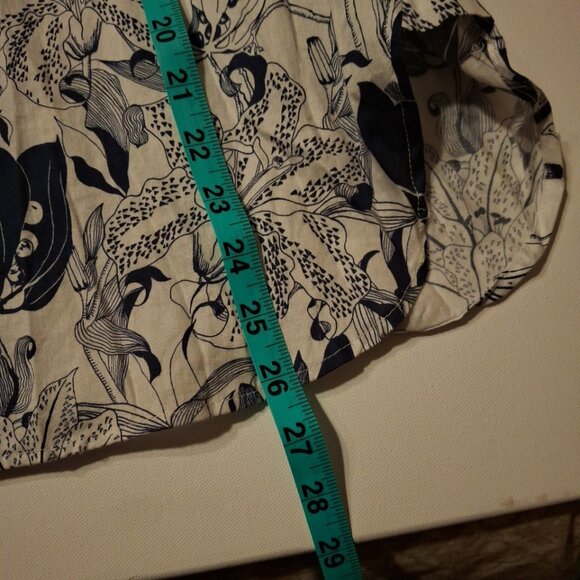 Persifor Maritime Blue Tigerlily Sunna Top Women's Size Large Long Sleeve - Picture 7 of 11